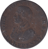 1794 HALFPENNY JOHN HOWARD TOKEN BATH - HALFPENNY TOKEN - Cambridgeshire Coins
