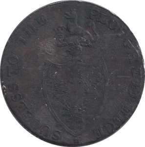 1794 HALFPENNY TOKEN BURY ST EDMUNDS - HALFPENNY TOKEN - Cambridgeshire Coins
