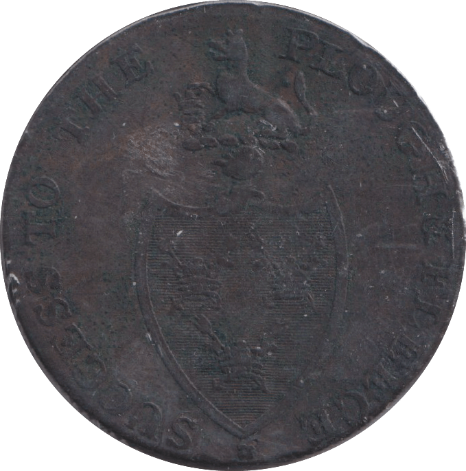 1794 HALFPENNY TOKEN BURY ST EDMUNDS - HALFPENNY TOKEN - Cambridgeshire Coins