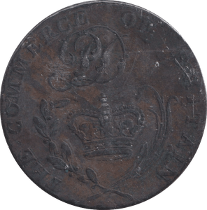 1794 HALFPENNY TOKEN BURY ST EDMUNDS - HALFPENNY TOKEN - Cambridgeshire Coins