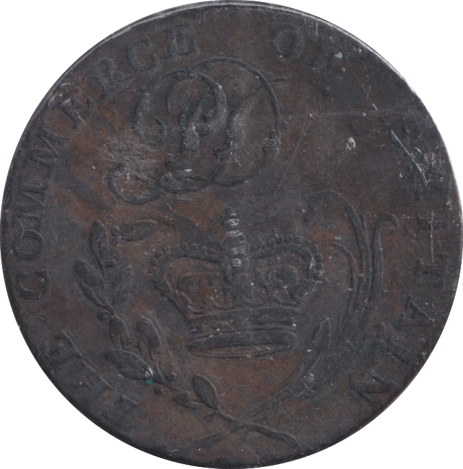 1794 HALFPENNY TOKEN BURY ST EDMUNDS - HALFPENNY TOKEN - Cambridgeshire Coins
