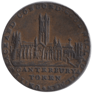 1794 HALFPENNY TOKEN CANTERBURY KENT - HALFPENNY TOKENS - Cambridgeshire Coins