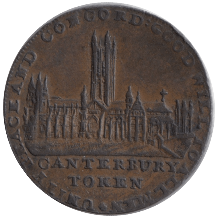 1794 HALFPENNY TOKEN CANTERBURY KENT - HALFPENNY TOKENS - Cambridgeshire Coins