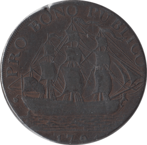 1794 HALFPENNY TOKEN HAMPSHIRE - HALFPENNY TOKENS - Cambridgeshire Coins