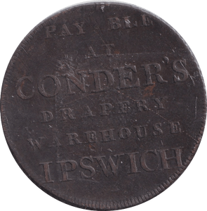 1794 HALFPENNY TOKEN IPSWICH - HALFPENNY TOKEN - Cambridgeshire Coins