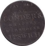 1794 HALFPENNY TOKEN IPSWICH - HALFPENNY TOKEN - Cambridgeshire Coins