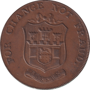 1794 HALFPENNY TOKEN KENT - HALFPENNY TOKEN - Cambridgeshire Coins