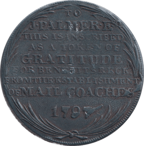 1794 HALFPENNY TOKEN MAIL COACH - HALFPENNY TOKEN - Cambridgeshire Coins