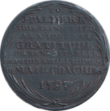 1794 HALFPENNY TOKEN MAIL COACH - HALFPENNY TOKEN - Cambridgeshire Coins