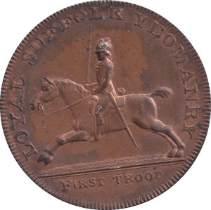1794 HALFPENNY TOKEN SUFFOLK - HALFPENNY TOKEN - Cambridgeshire Coins