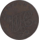 1794 HALFPENNY WJC TOKEN STAFFORD - HALFPENNY TOKENS - Cambridgeshire Coins