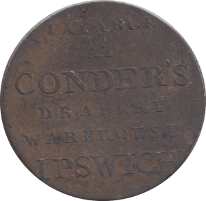 1794 IPSWICH HALFPENNY TOKEN - HALFPENNY TOKEN - Cambridgeshire Coins