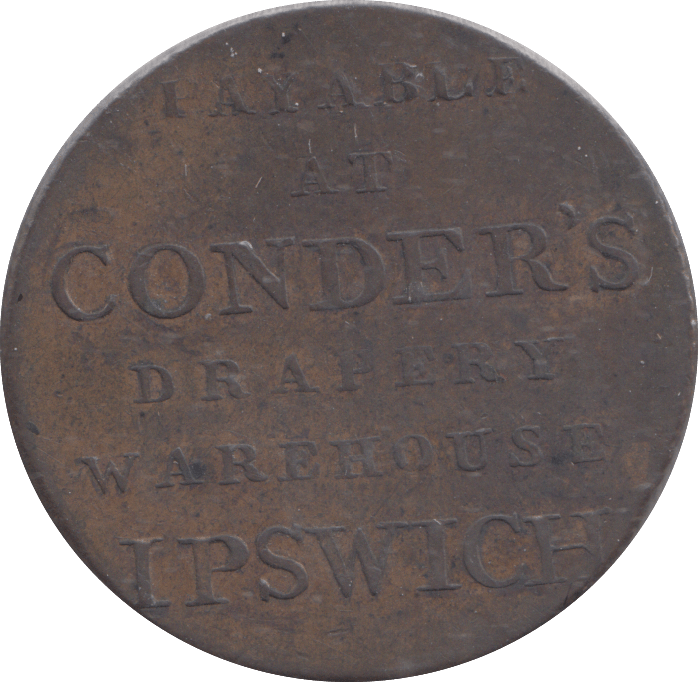1794 IPSWICH HALFPENNY TOKEN - HALFPENNY TOKEN - Cambridgeshire Coins