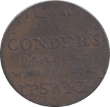 1794 IPSWICH HALFPENNY TOKEN - HALFPENNY TOKEN - Cambridgeshire Coins