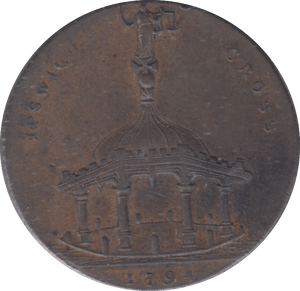 1794 IPSWICH HALFPENNY TOKEN - HALFPENNY TOKEN - Cambridgeshire Coins