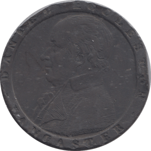1794 LANCASTER HALFPENNY TOKEN - HALFPENNY TOKEN - Cambridgeshire Coins