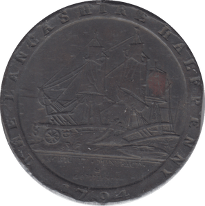 1794 LANCASTER HALFPENNY TOKEN - HALFPENNY TOKEN - Cambridgeshire Coins