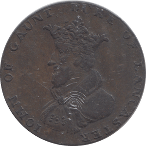 1794 LANCASTER HALFPENNY TOKEN - HALFPENNY TOKEN - Cambridgeshire Coins