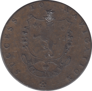 1794 LANCASTER HALFPENNY TOKEN - HALFPENNY TOKEN - Cambridgeshire Coins