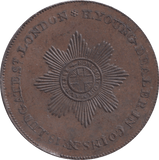 1794 LUDGATE LONDON PENNY TOKEN - PENNY TOKEN - Cambridgeshire Coins