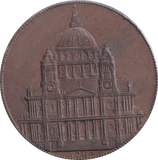 1794 LUDGATE LONDON PENNY TOKEN - PENNY TOKEN - Cambridgeshire Coins