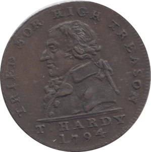 1794 MIDDLESEX HALFPENNY TOKEN - HALFPENNY TOKEN - Cambridgeshire Coins