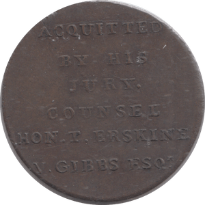 1794 MIDDLESEX HALFPENNY TOKEN - HALFPENNY TOKEN - Cambridgeshire Coins