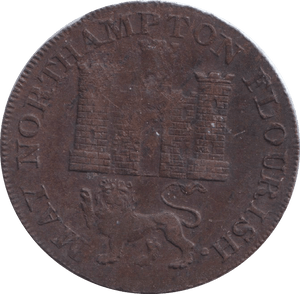 1794 NORTHAMPTON GEORGE JOBSON HALFPENNY TOKEN - HALFPENNY TOKEN - Cambridgeshire Coins