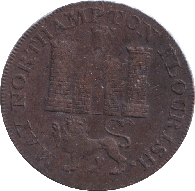1794 NORTHAMPTON GEORGE JOBSON HALFPENNY TOKEN - HALFPENNY TOKEN - Cambridgeshire Coins