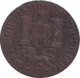 1794 NORTHAMPTON GEORGE JOBSON HALFPENNY TOKEN - HALFPENNY TOKEN - Cambridgeshire Coins