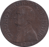 1794 NORTHAMPTON GEORGE JOBSON HALFPENNY TOKEN - HALFPENNY TOKEN - Cambridgeshire Coins