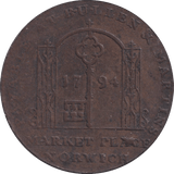 1794 NORWICH HALFPENNY TOKEN - HALFPENNY TOKEN - Cambridgeshire Coins