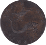 1794 PEACE & PLENTY HAMPSHIRE HALFPENNY TOKEN - HALFPENNY TOKEN - Cambridgeshire Coins