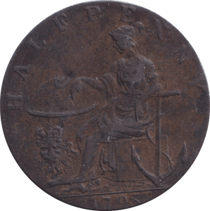 1794 PEACE & PLENTY HAMPSHIRE HALFPENNY TOKEN - HALFPENNY TOKEN - Cambridgeshire Coins