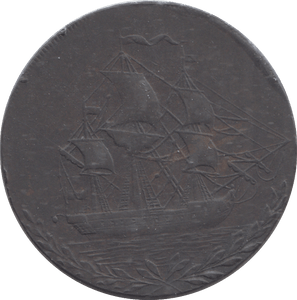 1794 PORTSEA HALFPENNY TOKEN - HALFPENNY TOKEN - Cambridgeshire Coins