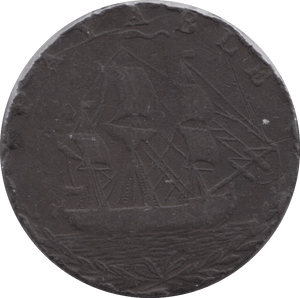 1794 PORTSEA HALFPENNY TOKEN - HALFPENNY TOKENS - Cambridgeshire Coins