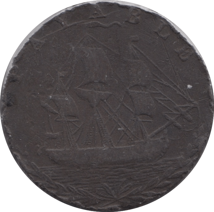 1794 PORTSEA HALFPENNY TOKEN - HALFPENNY TOKENS - Cambridgeshire Coins