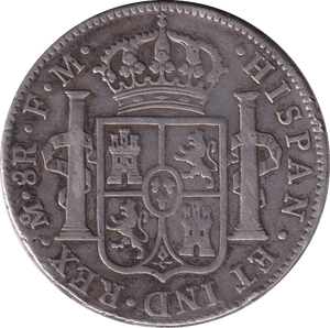 1794 SILVER 8 REALES MEXICO SPANISH COLONY - SILVER WORLD COINS - Cambridgeshire Coins