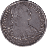 1794 SILVER 8 REALES MEXICO SPANISH COLONY - SILVER WORLD COINS - Cambridgeshire Coins
