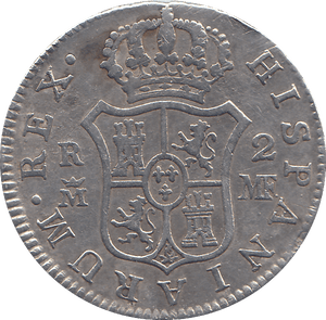 1795 2 REALES SPAIN - WORLD COINS - Cambridgeshire Coins