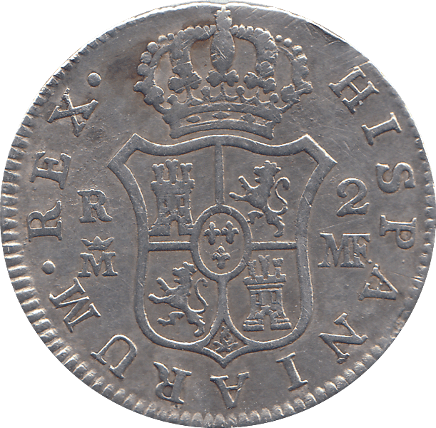 1795 2 REALES SPAIN - WORLD COINS - Cambridgeshire Coins