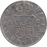1795 2 REALES SPAIN - WORLD COINS - Cambridgeshire Coins