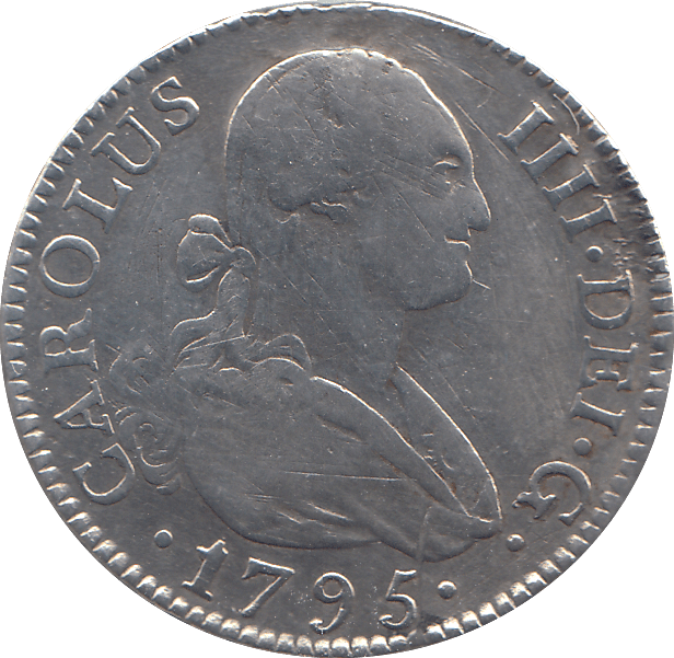 1795 2 REALES SPAIN - WORLD COINS - Cambridgeshire Coins