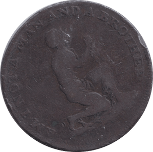1795 AM I NOT A MAN ANTI SLAVERY HALFPENNY TOKEN - HALFPENNY TOKEN - Cambridgeshire Coins