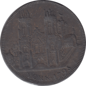 1795 BANK HALFPENNY TOKEN - Halfpenny - Cambridgeshire Coins