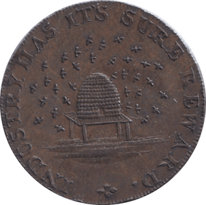 1795 CAMBRIDGESHIRE HALFPENNY TOKEN - HALFPENNY TOKEN - Cambridgeshire Coins