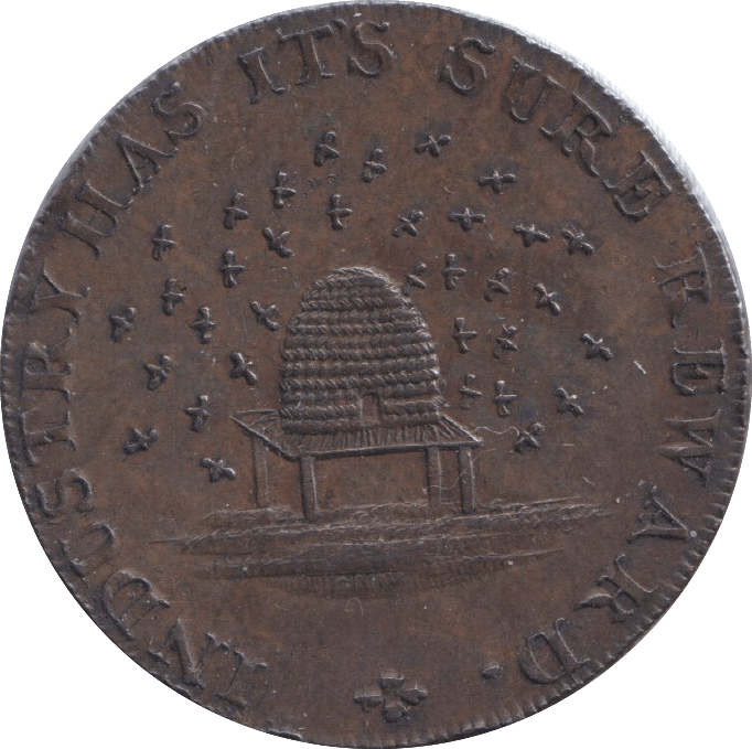 1795 CAMBRIDGESHIRE HALFPENNY TOKEN - HALFPENNY TOKEN - Cambridgeshire Coins