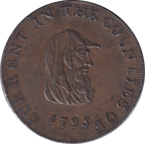 1795 CAMBRIDGESHIRE HALFPENNY TOKEN - HALFPENNY TOKEN - Cambridgeshire Coins