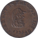 1795 CAMBRIDGESHIRE HALFPENNY TOKEN - HALFPENNY TOKEN - Cambridgeshire Coins