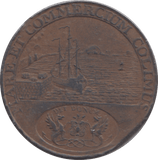 1795 DUNDEE HALFPENNY TOKEN - PENNY TOKEN - Cambridgeshire Coins